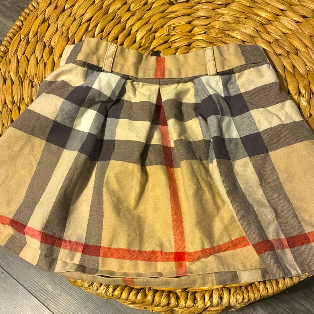 Burberry girls nova check skirt
